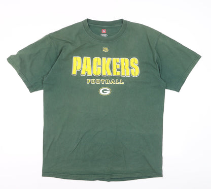 VF Imagewear Men’s Green Packers NFL Graphic Cotton T-Shirt Size L