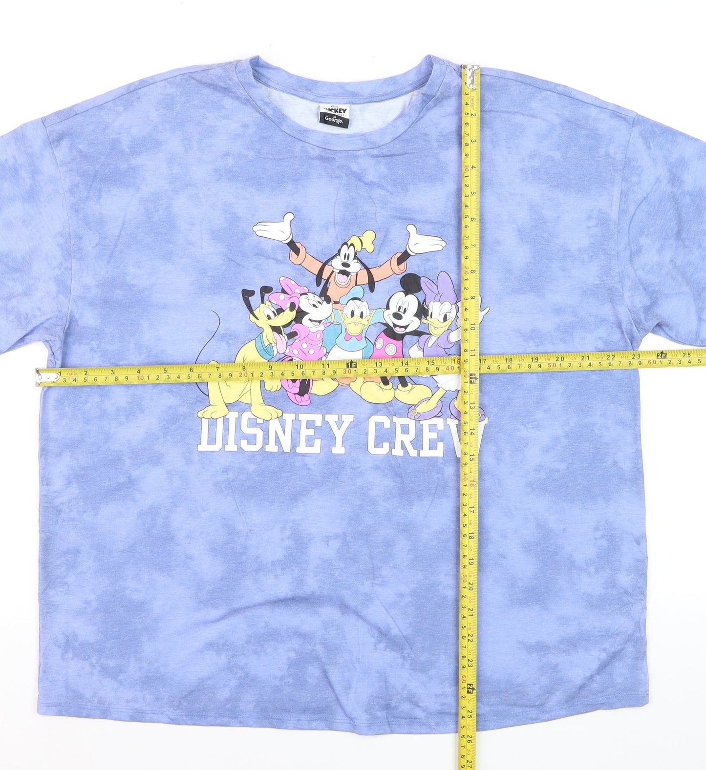 George Women’s Blue Disney Crew Print T-Shirt Size 16