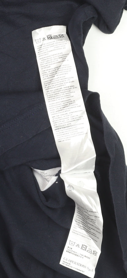 Armani Exchange Men’s Blue Slim Fit Logo Crew Neck T-Shirt Size S