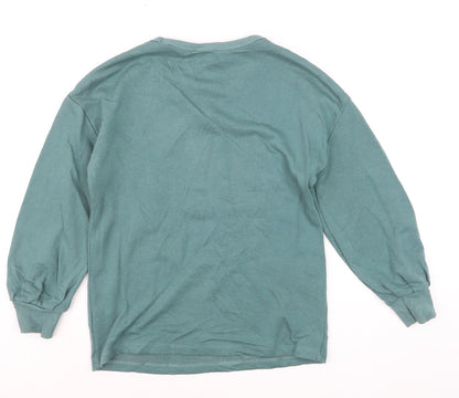 H&M Boys Green Harry Potter Owl Graphic Long Sleeve Sweatshirt 10 Years