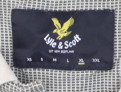 Lyle & Scott Men’s Beige XL Cotton Short Sleeve Polo Shirt