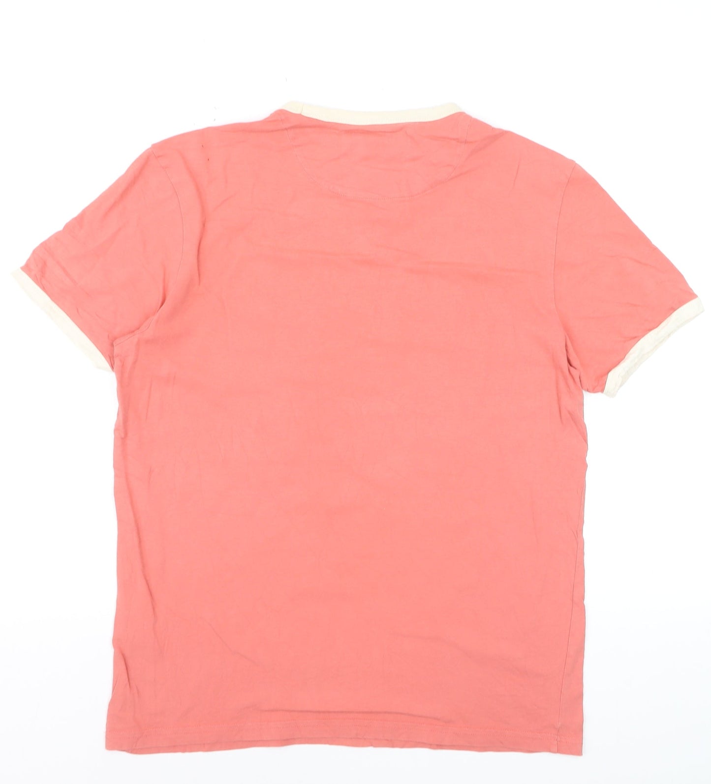 Lyle & Scott Men's Pink Crew Neck Short Sleeve Cotton T-Shirt M