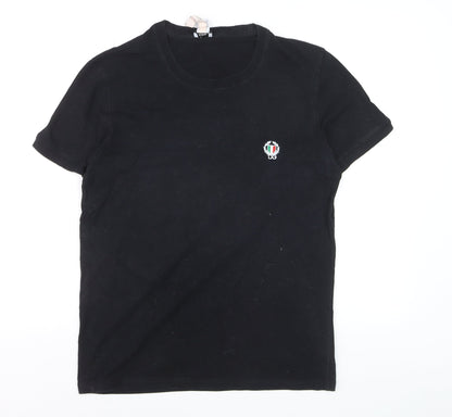Dolce & Gabbana Men's Black Crew Neck Short Sleeve T-Shirt Size M