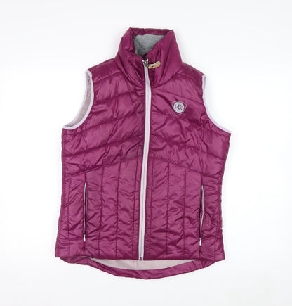 Horseware Women’s Purple Quilted Puffer Waistcoat UK 10 Polyester
