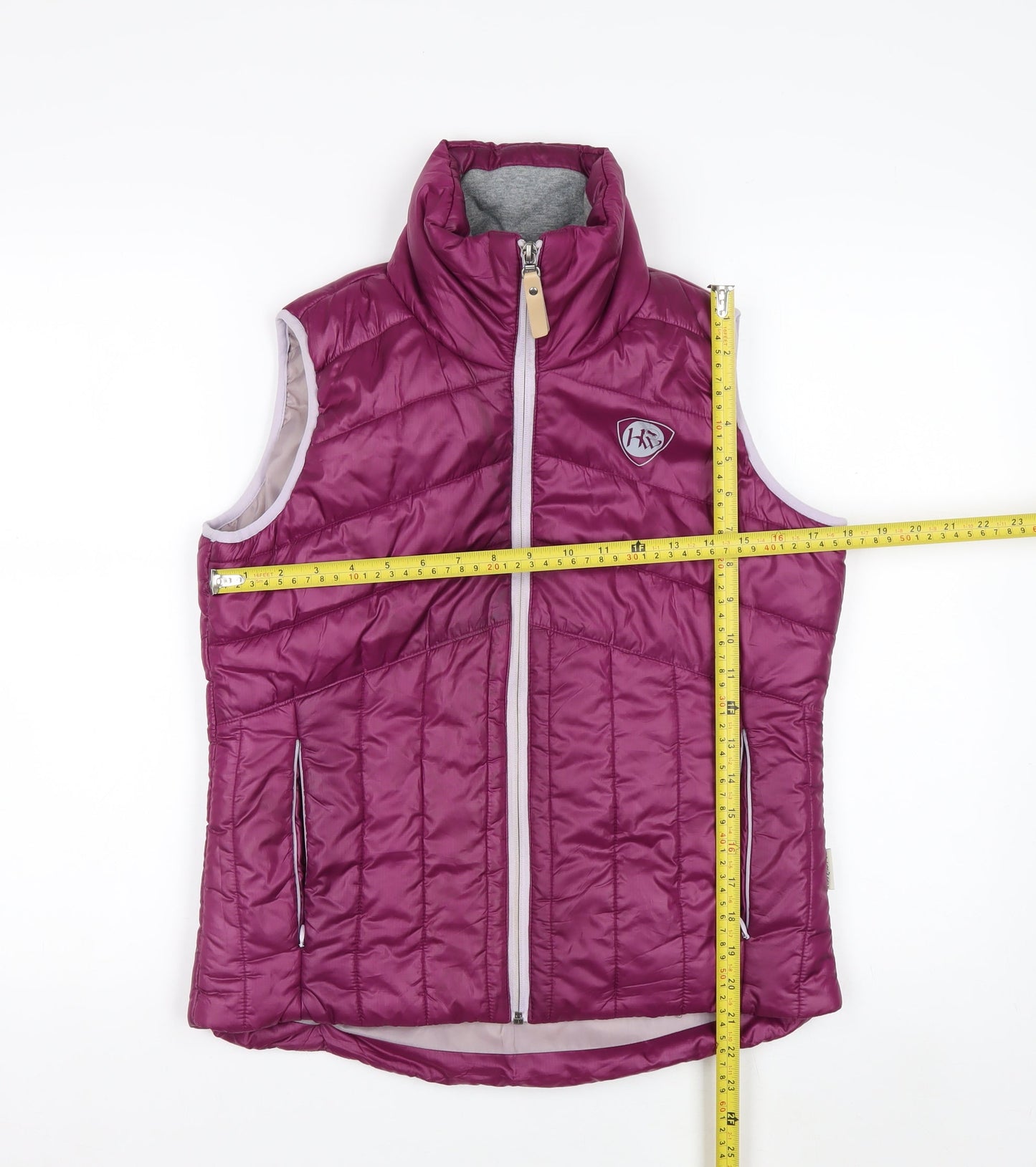 Horseware Women’s Purple Quilted Puffer Waistcoat UK 10 Polyester