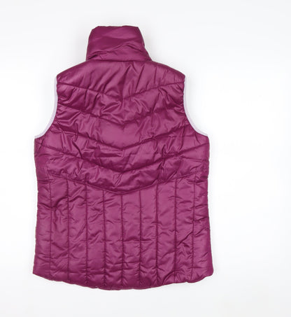 Horseware Women’s Purple Quilted Puffer Waistcoat UK 10 Polyester
