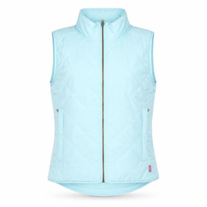 Musto Women Blue Polyester Quilted Bodywarmer Waistcoat Size 10