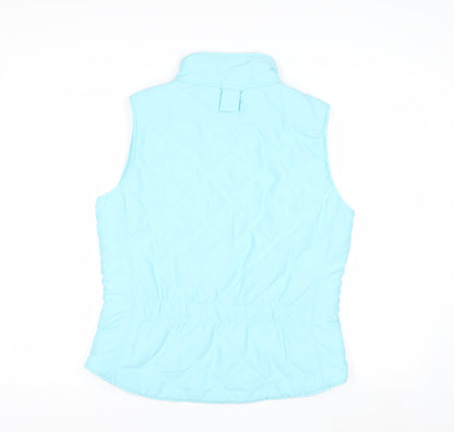 Musto Women Blue Polyester Quilted Bodywarmer Waistcoat Size 10