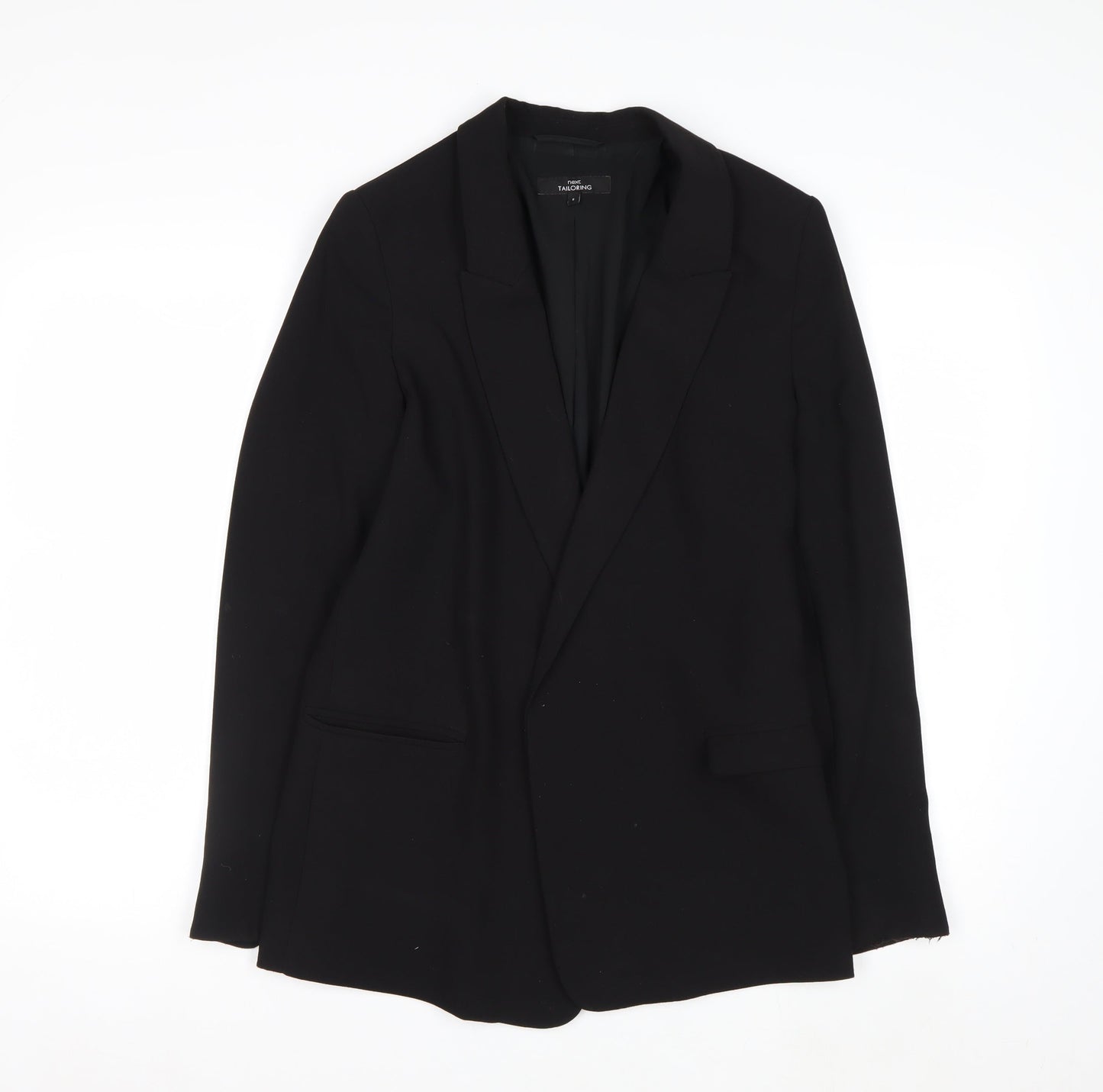 Next Tailoring Women's Black Blazer Jacket Size 8 Regular Fit