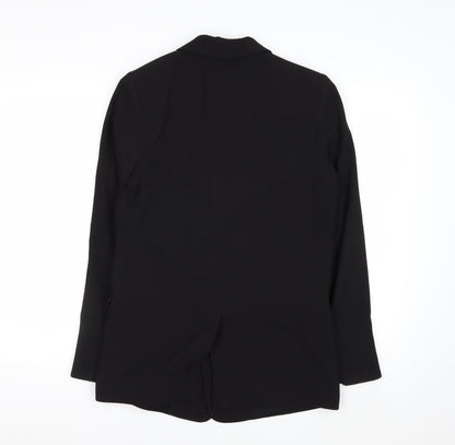 Next Tailoring Women's Black Blazer Jacket Size 8 Regular Fit