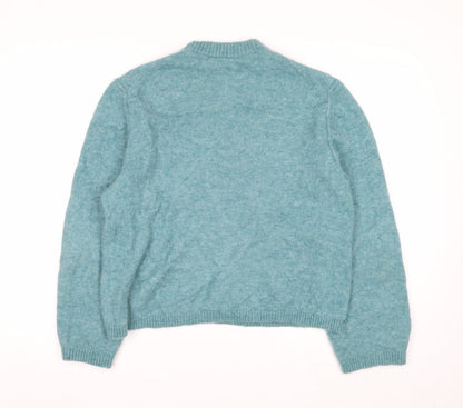 & Other Stories Women Blue Alpaca Wool Crew Neck Jumper Size S