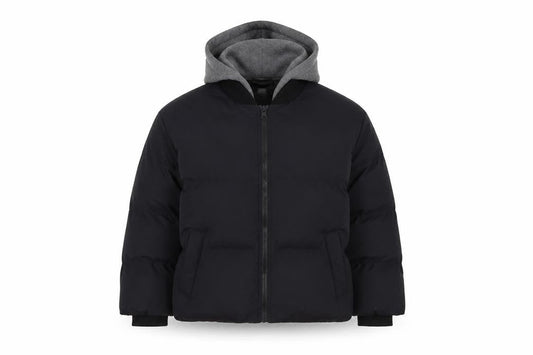 Saint & Sinner Women's Black Size 12 Puffer Hooded Jacket