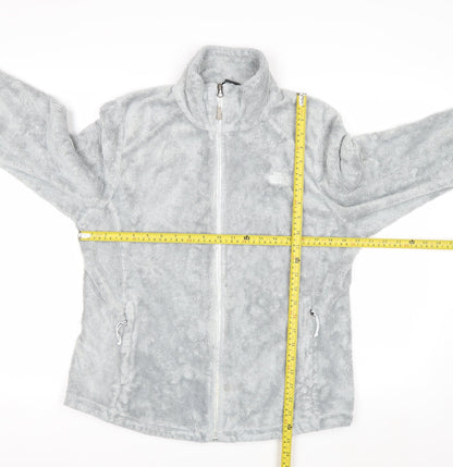 The North Face Women's Grey Full Zip Fleece Hoodie Large