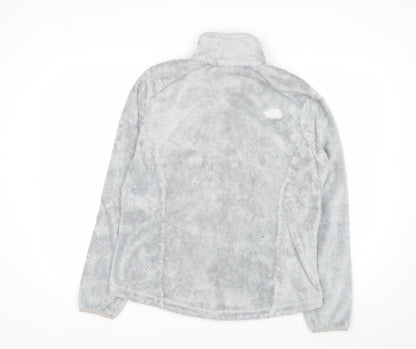 The North Face Women's Grey Full Zip Fleece Hoodie Large