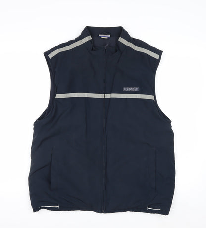 Reebok Mens Blue Polyester Zip Bodywarmer Gilet Size L