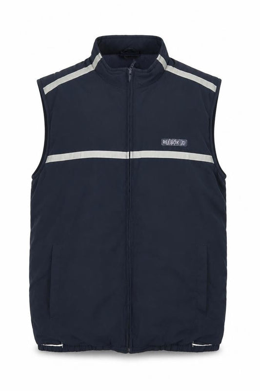Reebok Mens Blue Polyester Zip Bodywarmer Gilet Size L