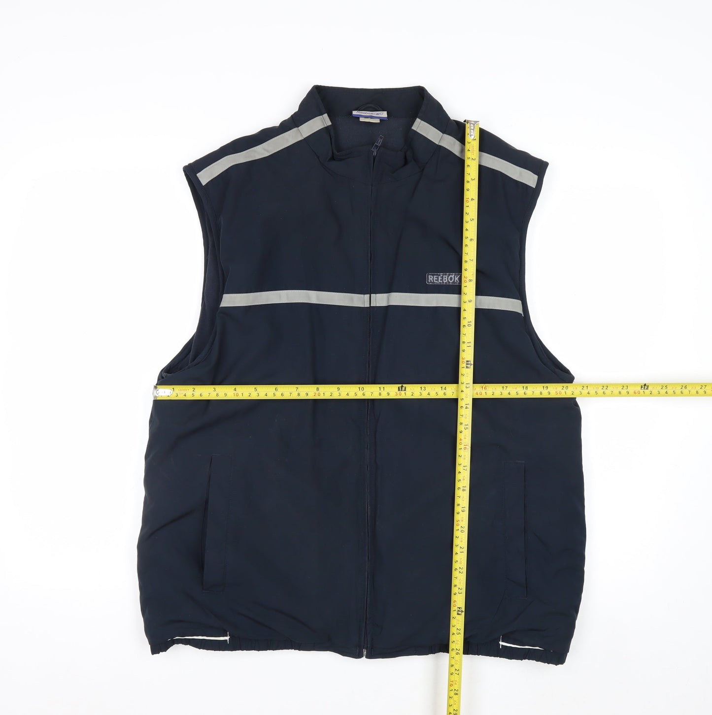 Reebok Mens Blue Polyester Zip Bodywarmer Gilet Size L