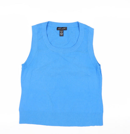 Cable & Gauge Women's Blue Sleeveless Knit Vest XL