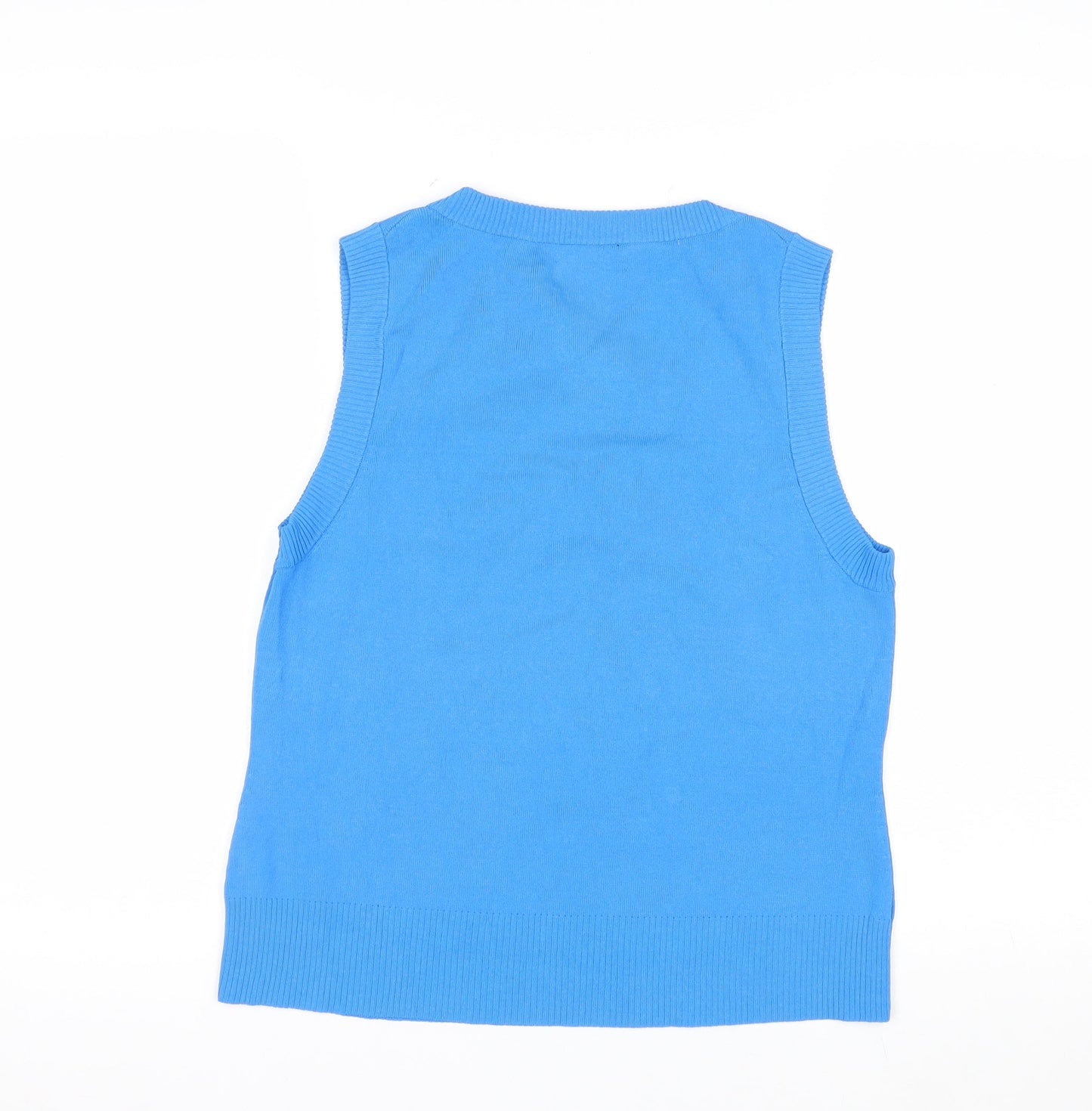 Cable & Gauge Women's Blue Sleeveless Knit Vest XL