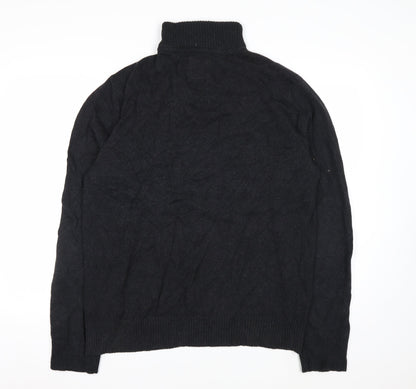 Fat Face Men’s Grey 1/2 Zip Cotton Cashmere Jumper L
