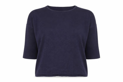 Saint Tropez Women's Blue Relaxed Fit Knit Pullover Jumper M