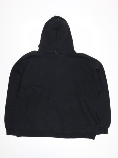 Hanes Men's Black London England Pullover Hoodie XL Fleece