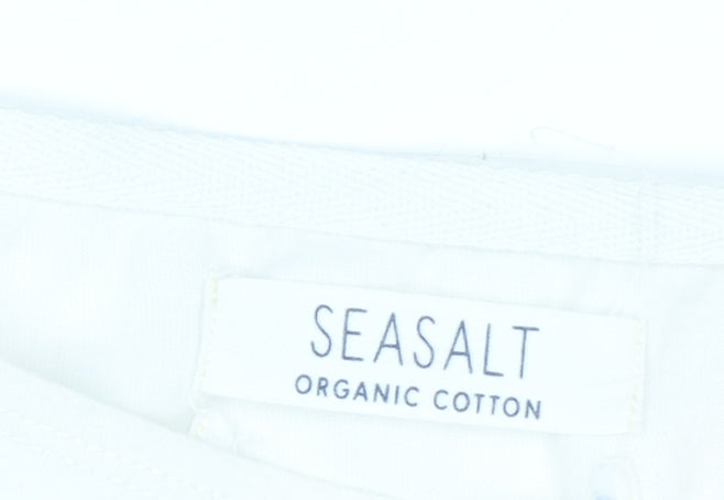 Seasalt Women’s Multicoloured Striped Sailor Top UK 14 3/4 Sleeve Cotton