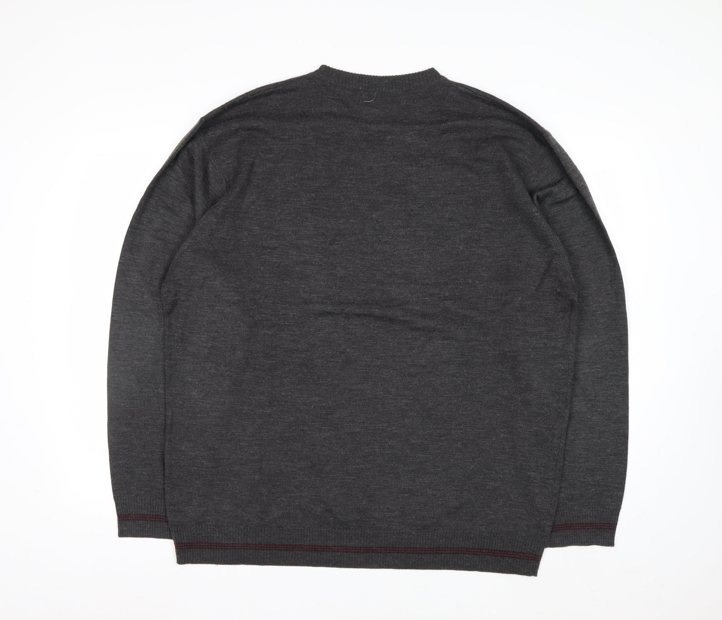 Pierre Cardin Men's Grey XL V-Neck Pullover Jumper