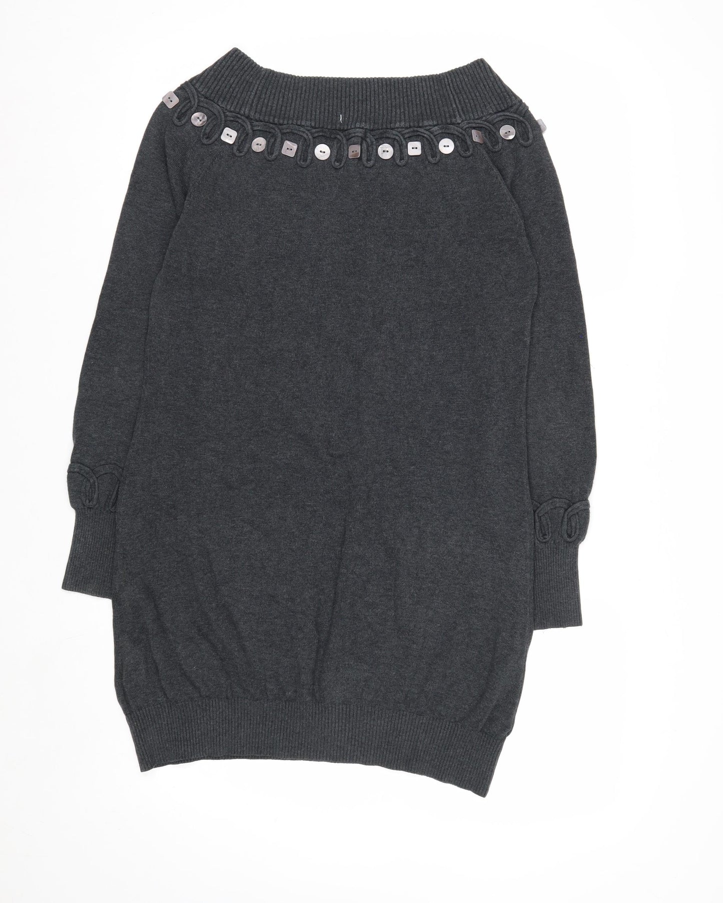 Marks and Spencer Per Una Grey Wool Blend Women's Jumper Size 10