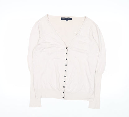 French Connection Women's Beige XL Button Cardigan Knitwear