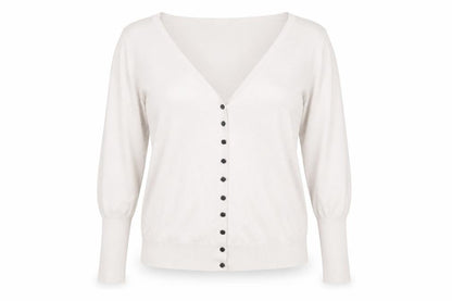 French Connection Women's Beige XL Button Cardigan Knitwear
