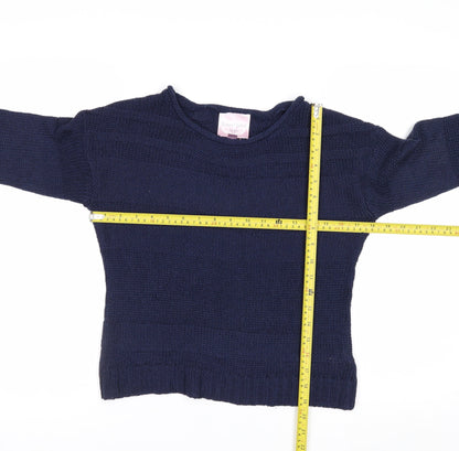 Romeo & Juliet Couture Women's Blue Knit Pullover Jumper Size S