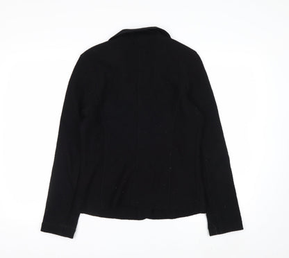 Betty Barclay Womens Black Wool Blazer Size 10 Classic Work Jacket
