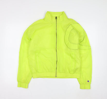 Champion Men's Yellow Windbreaker Jacket Small Lightweight Sports