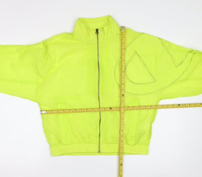 Champion Men's Yellow Windbreaker Jacket Small Lightweight Sports
