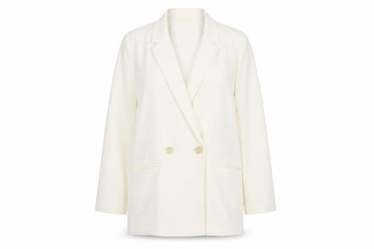 H&M Women’s Ivory Double-Breasted Blazer Jacket Size S
