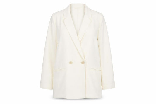 H&M Women’s Ivory Double-Breasted Blazer Jacket Size S