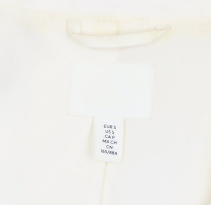 H&M Women’s Ivory Double-Breasted Blazer Jacket Size S