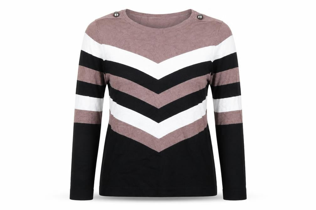Wallis Women’s Multicoloured Stripe Long Sleeve Knit Jumper UK 14