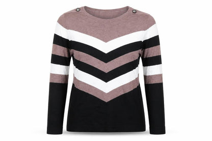 Wallis Women’s Multicoloured Stripe Long Sleeve Knit Jumper UK 14