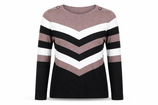 Wallis Women’s Multicoloured Stripe Long Sleeve Knit Jumper UK 14