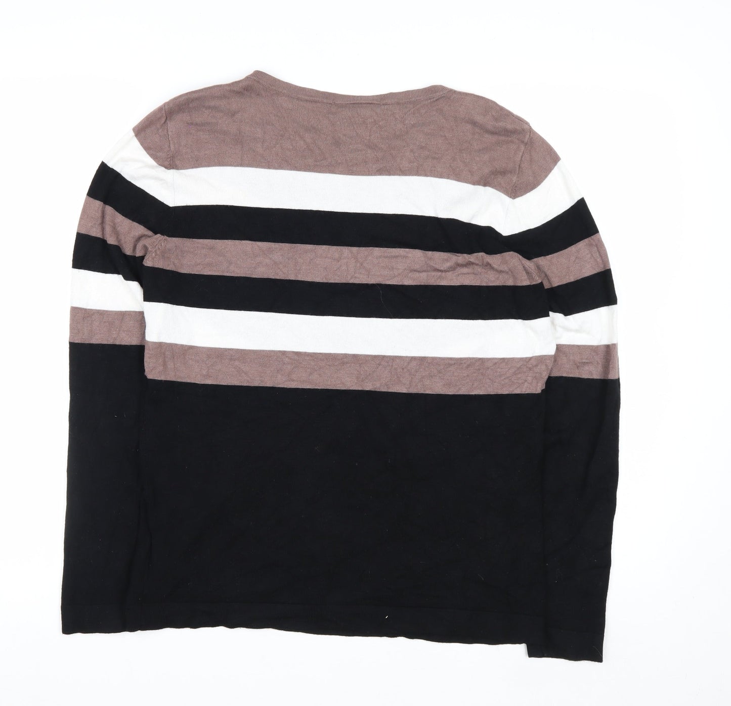 Wallis Women’s Multicoloured Stripe Long Sleeve Knit Jumper UK 14