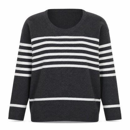 Gap Womens Grey Striped Knit Pullover Jumper XS