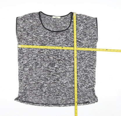 Oasis Women’s Grey Knit Sleeveless Pullover Jumper Size S