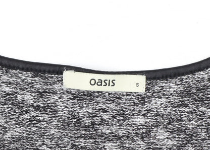 Oasis Women’s Grey Knit Sleeveless Pullover Jumper Size S