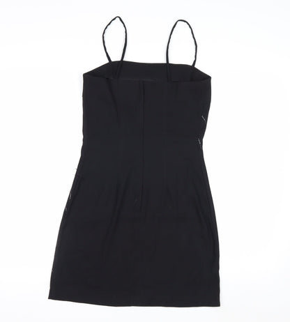 Byer Too! Women's Black Rhinestone Bodycon Dress Size 8