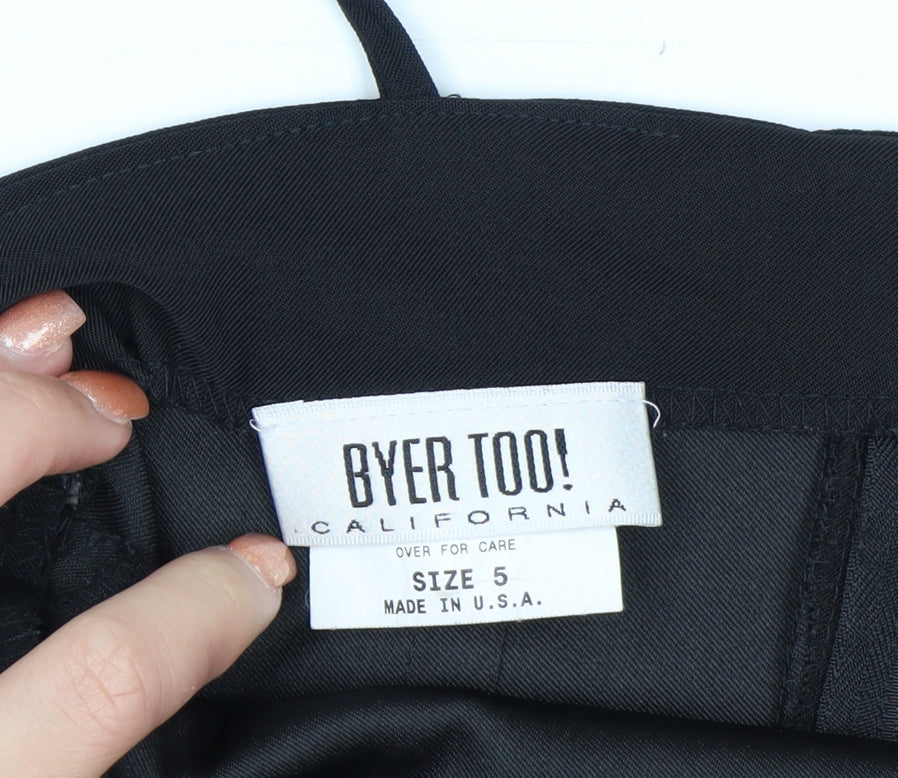 Byer Too! Women's Black Rhinestone Bodycon Dress Size 8