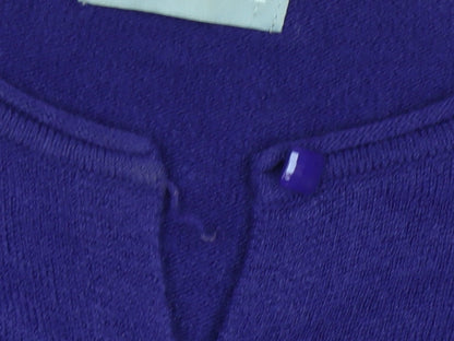 Marks and Spencer Per Una Women's Purple Acrylic Long Sleeve Cardigan Size 12