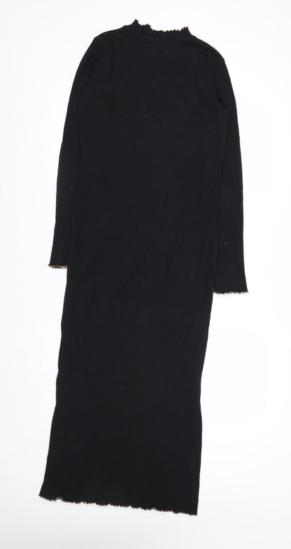 Vero Moda Women’s Black Midi Bodycon Knit Dress Size M