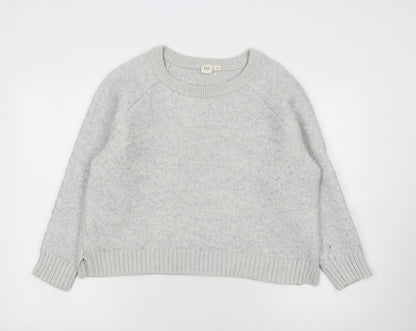 GAP Women’s Grey Wool Blend Crew Neck Pullover Jumper Size XL